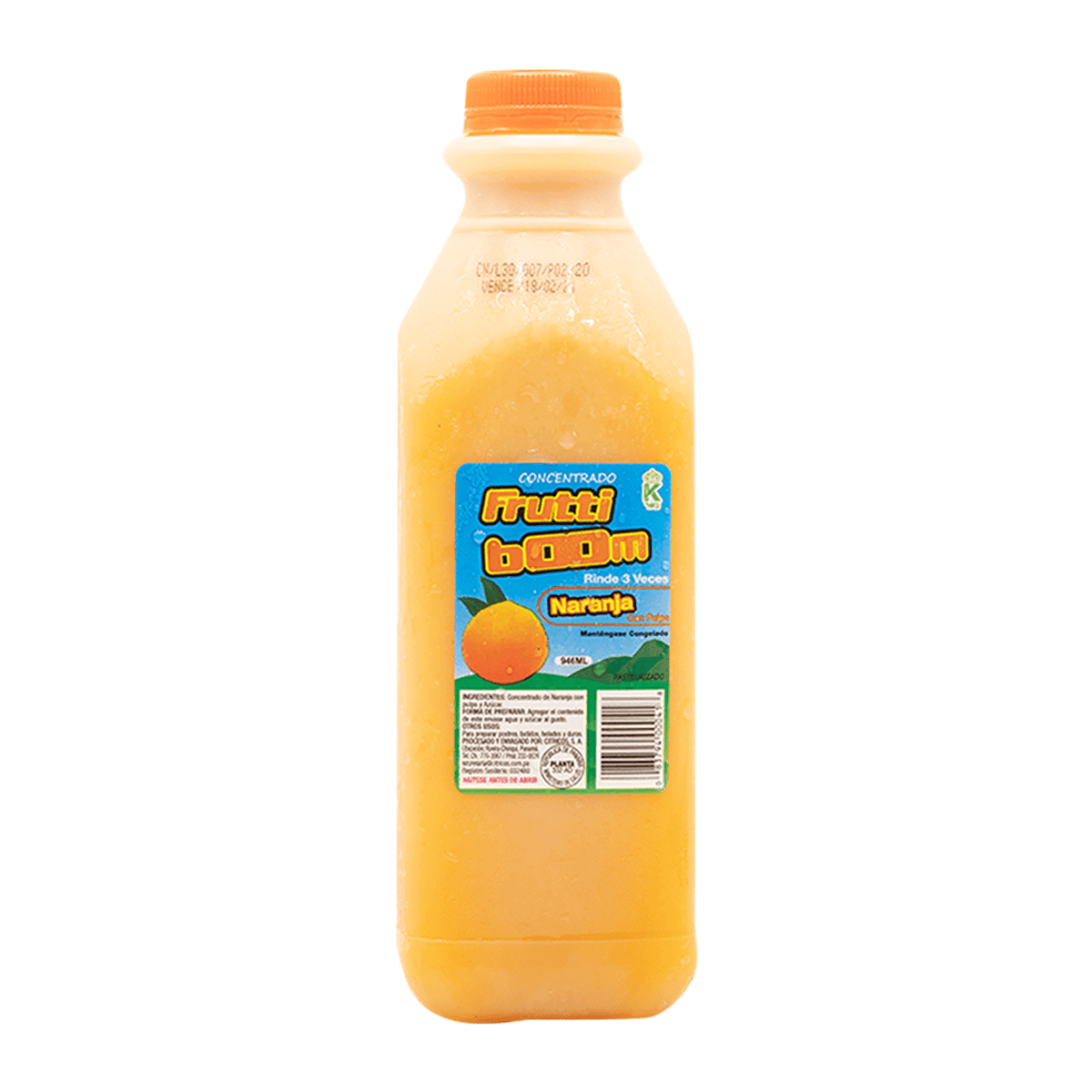 CONCENTRADO FRUTIBOOM DE NARANJAS 1 LT