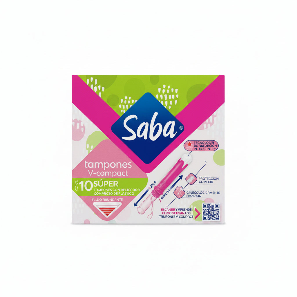TAMPONES V COMPACT SUPER SABA 10U