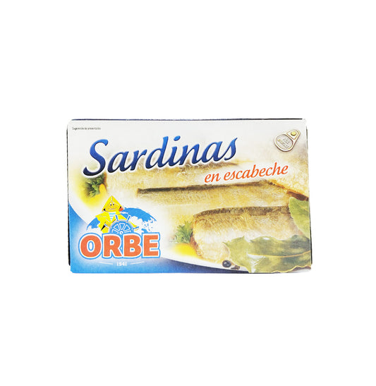 SARDINAS ESCABECHE ORBE 124GR