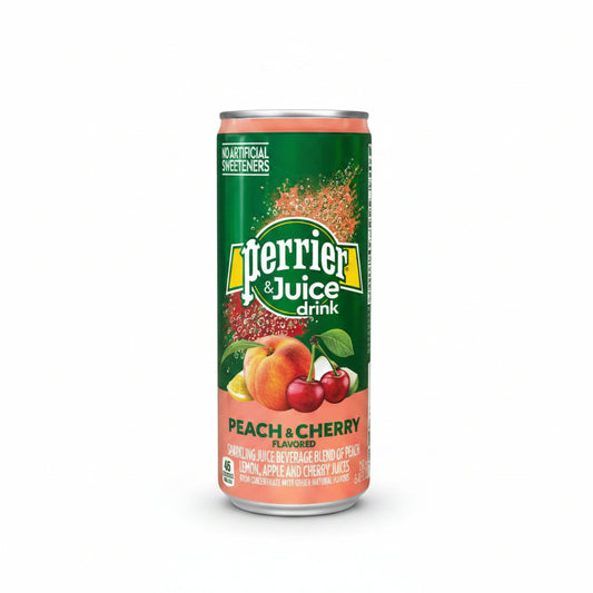 PERRIER & JUGO PEACH/CHERRY 250ML