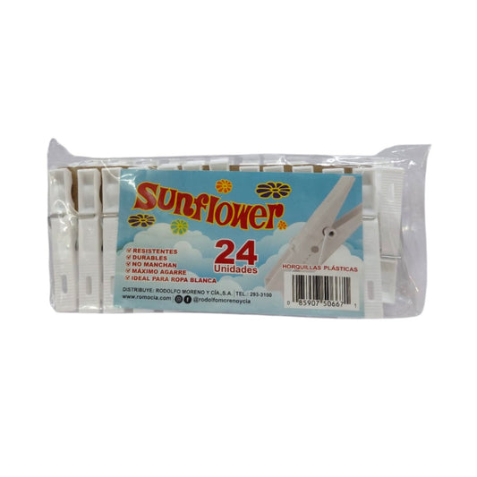 HORQUILLAS PLÁSTICAS BLANCA SUNFLOWER  24U