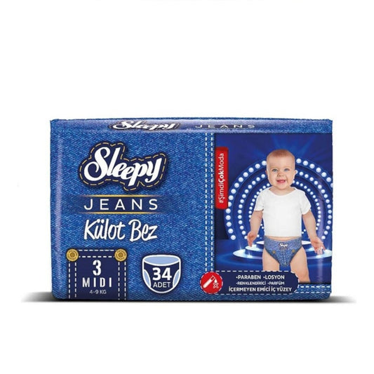 PAÑALES PULL UP JEANS MIDI 34U