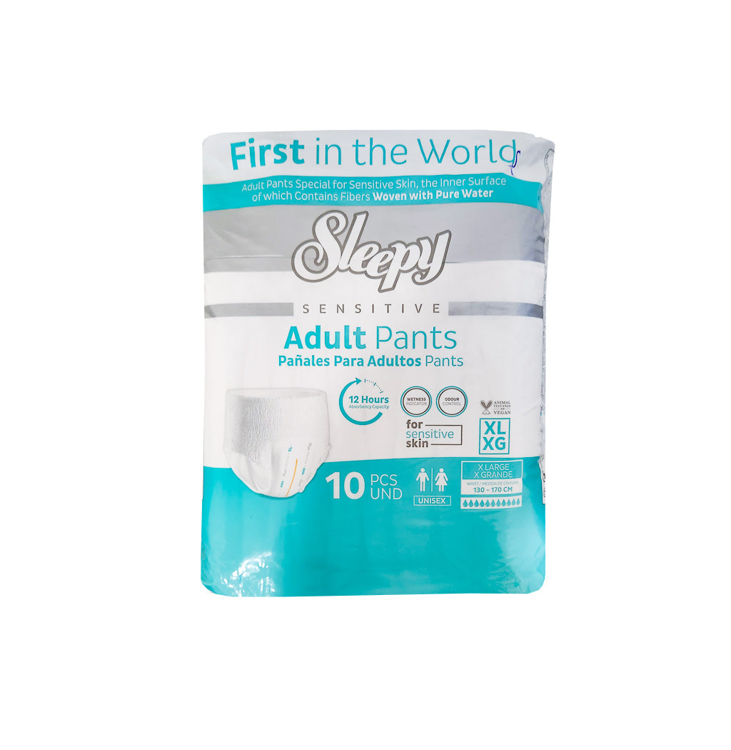 PAÑAL PARA ADULTO SENSTIVE XL SLEEPY 10U