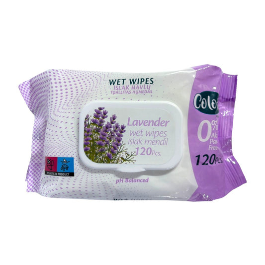 TOALLITAS HÚMEDA LAVANDER COLOTIS 120U