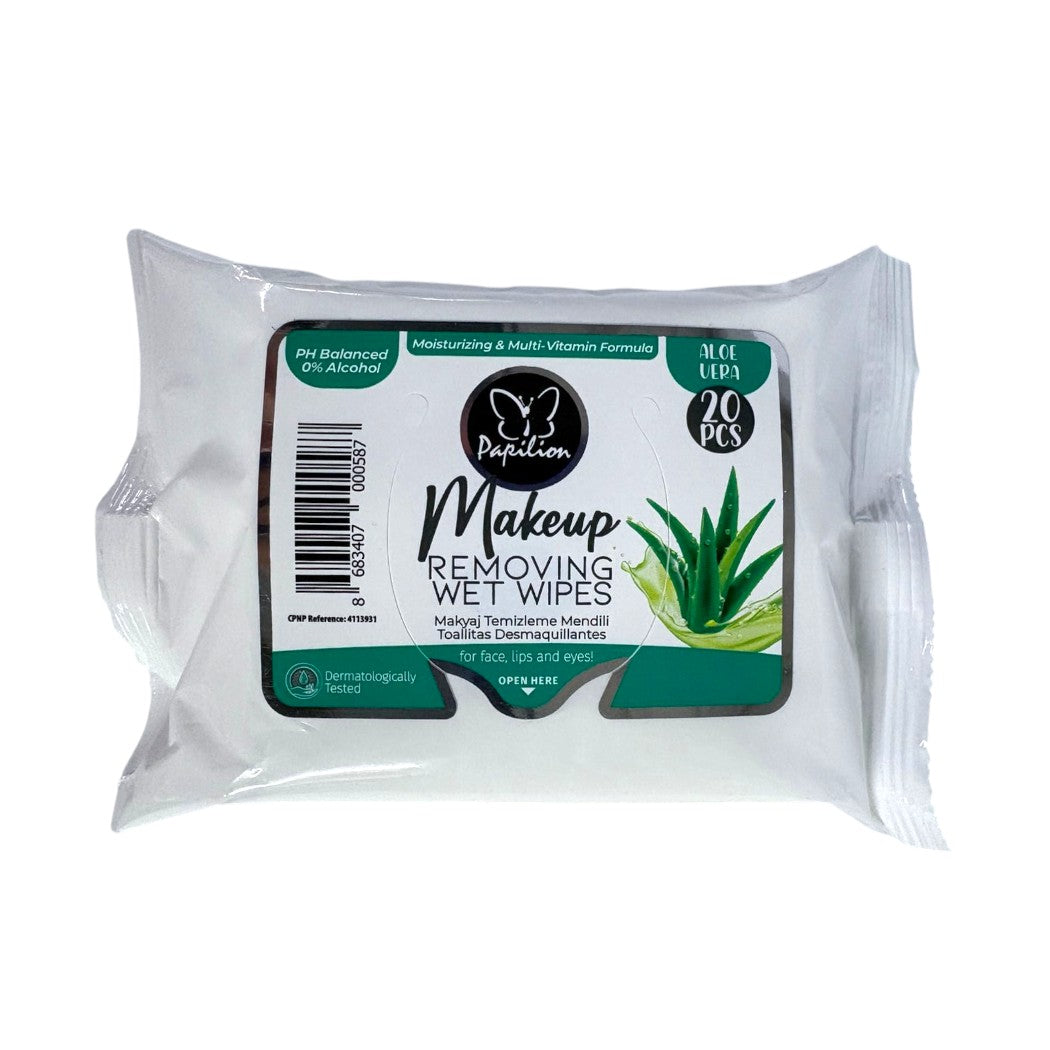 TOALLITAS HÚMEDA MAKE UP ALOE 20U