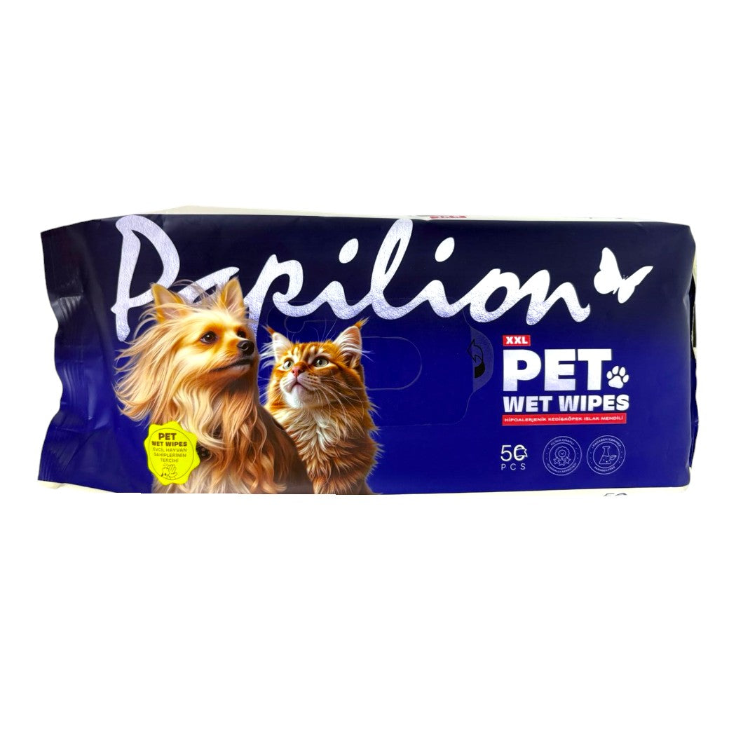 TOALLITAS HÚMEDA MASCOTA 50U