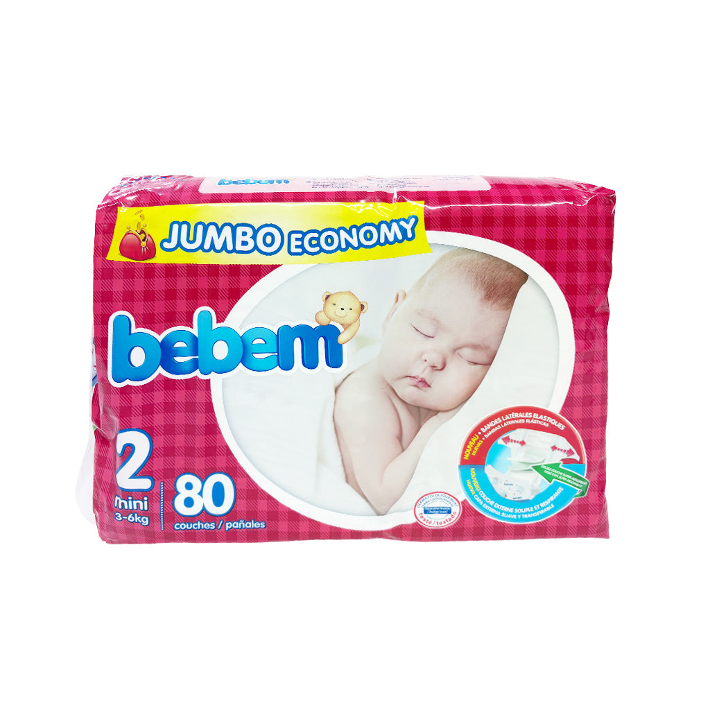 PAÑALES DESECHABLE JUMBO MINI 80U