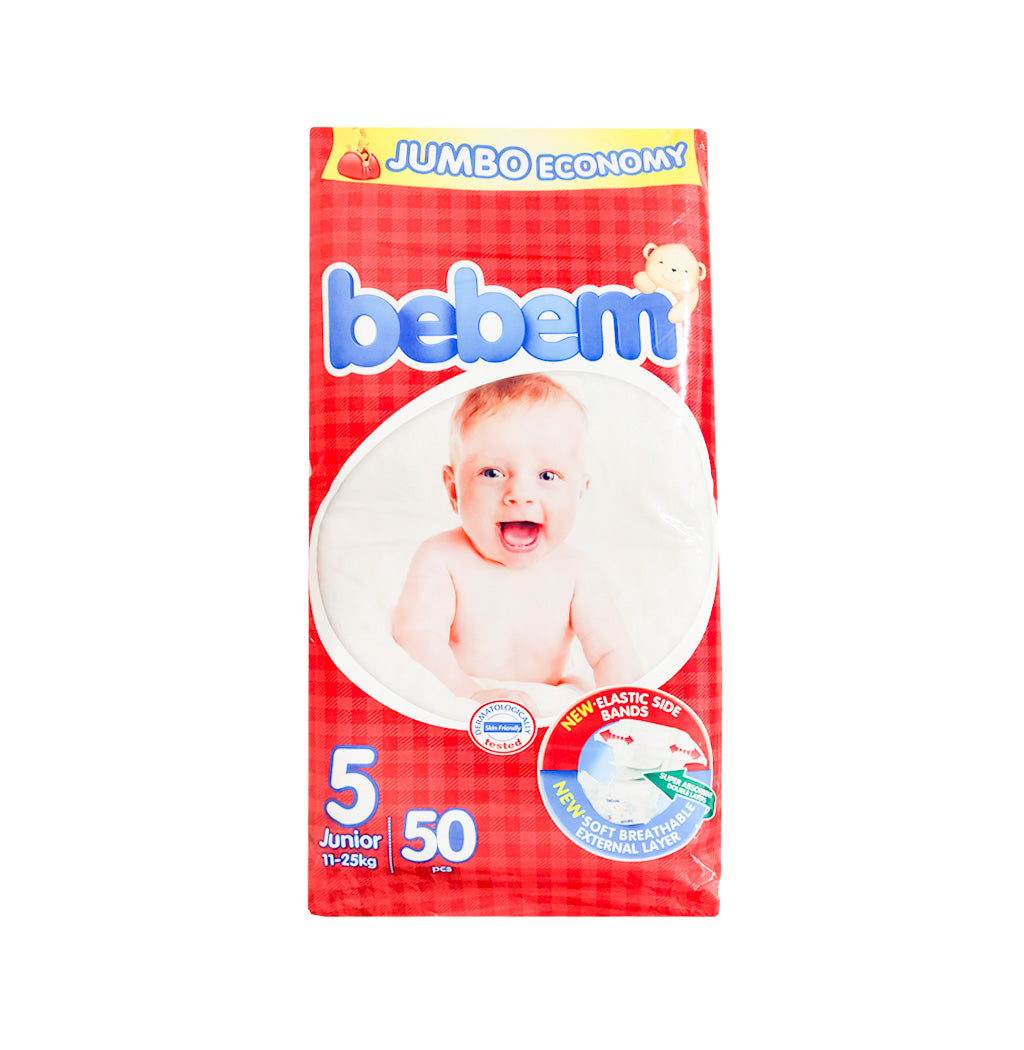 PAÑALES JUNIOR BEBEM 50U