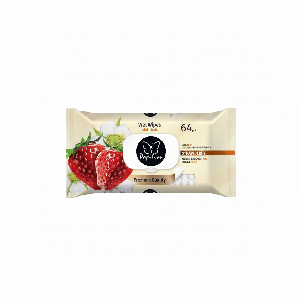 TOALLITAS HÚMEDAS STRAWBERRY 64U
