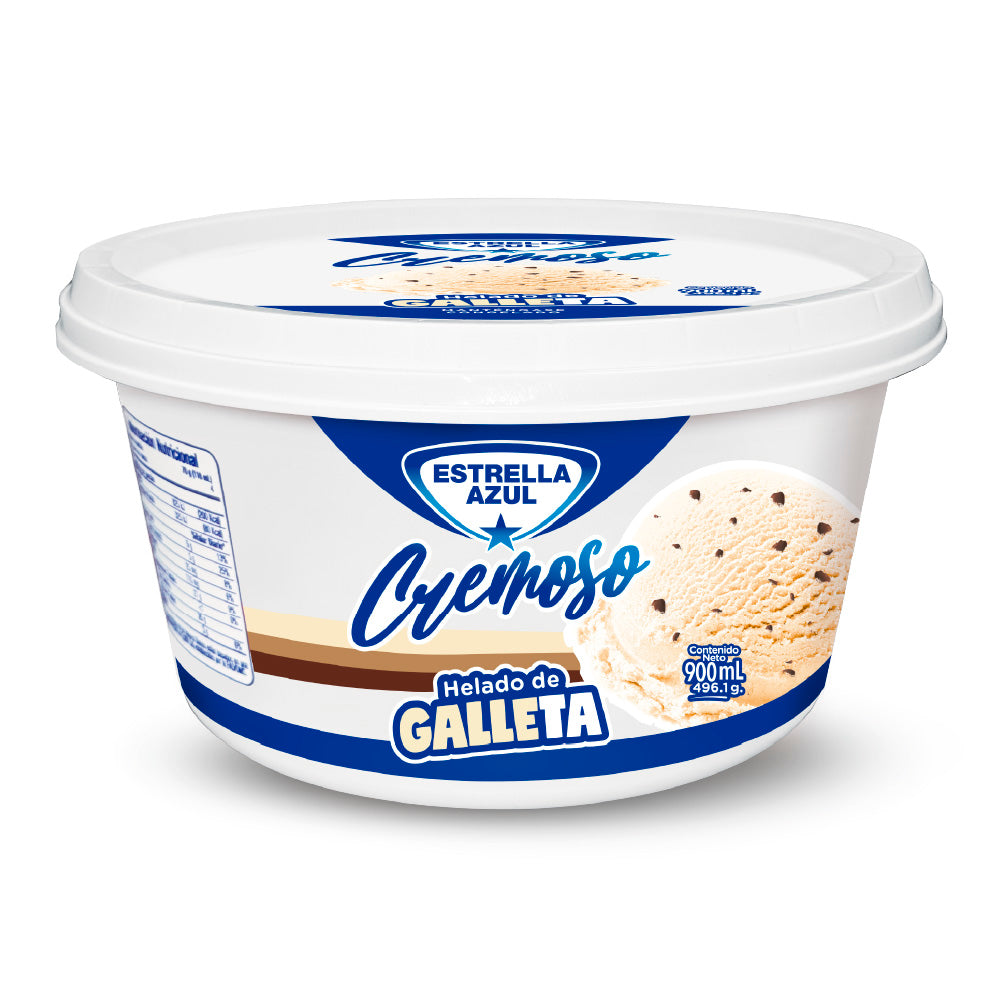 HELADO GALLETAS ESTRELLA AZUL 900ML