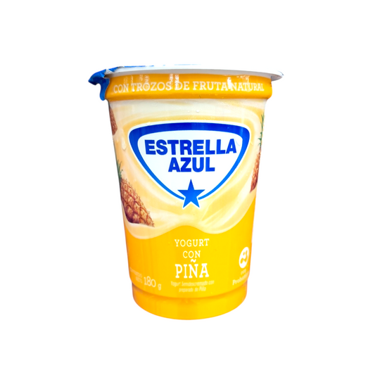 YOGURT PIÑA ESTRELLA AZUL 180GR