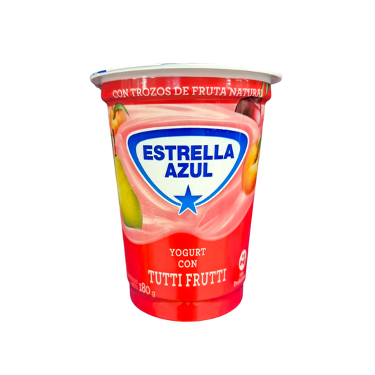 YOGURT TUTTI FRUTI ESTRELLA AZUL 180GR