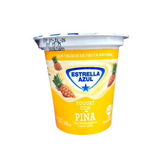 YOGURT PIÑA ESTRELLA AZUL 125GR