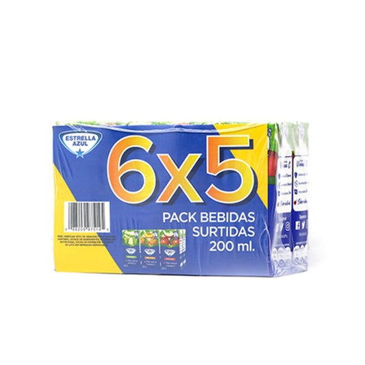 6PACK BEBIDA STIDA ESTRELLA AZUL 200ML