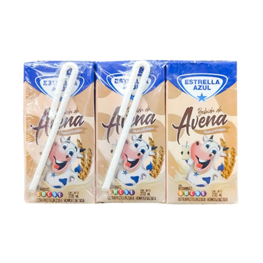 6PACK AVENA ESTRELLA AZUL 200ML