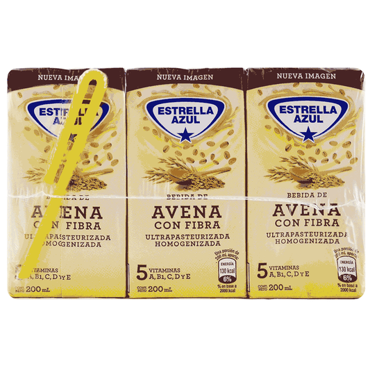 6PACK AVENA ESTRELLA AZUL 200ML