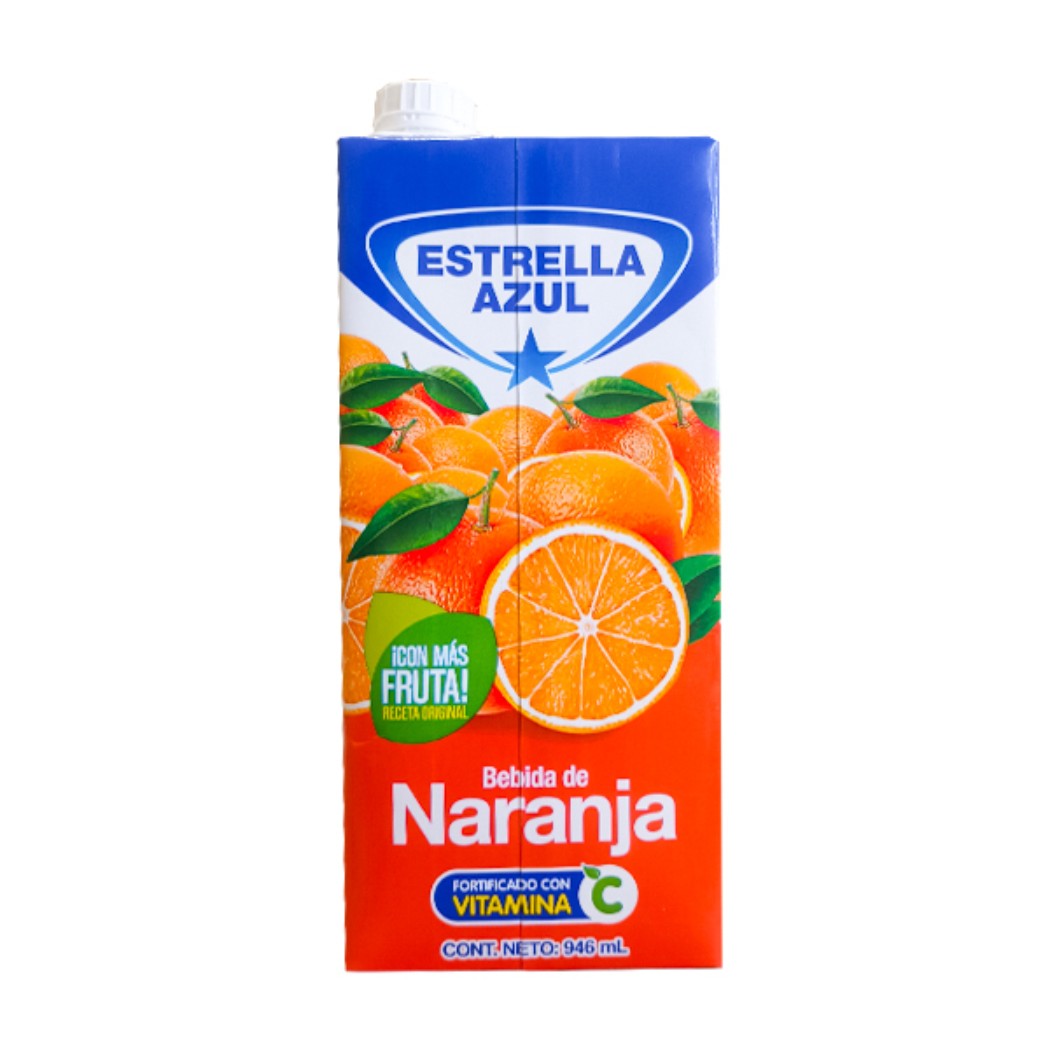 BEBIDA NARANJA ESTRELLA AZUL 946ML