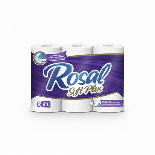PAPEL HIGIÉNICO MORADO 6ROLLOS