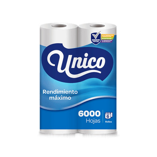PAPEL HIGIÉNICO 1000 HOJAS 1 PLY 8X6 ROLLOS