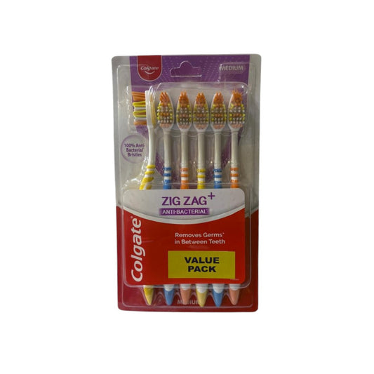 CEPILLO DENTAL ANTBAC ZIGZAG 6PACK