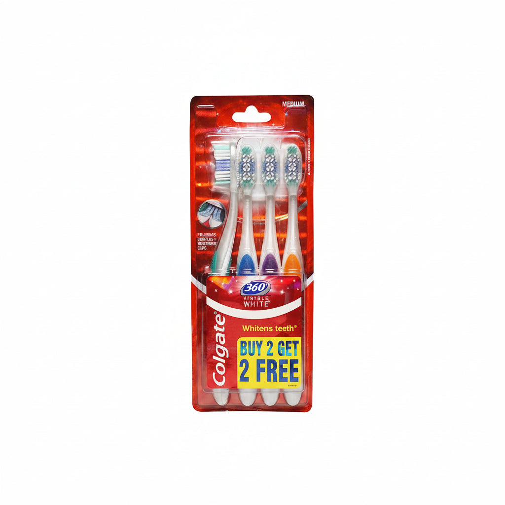 CEPILLO DENTAL VISIBLE WHITE 4PACK