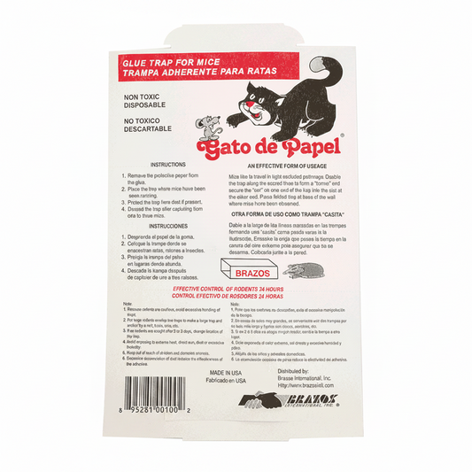 TRAMPA PARA RATA GATO DE PAPEL