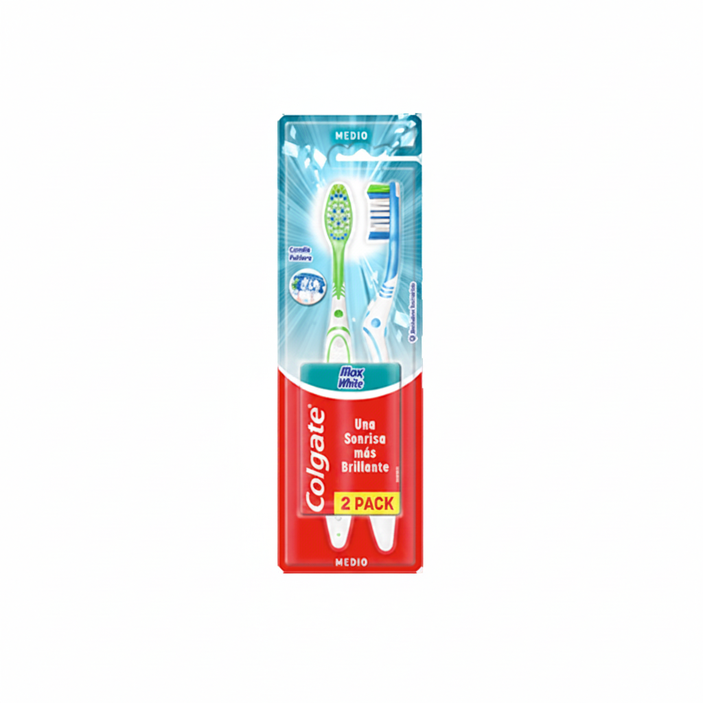 CEPILLO DENTAL MAX WHITE MEDIO 2PACK