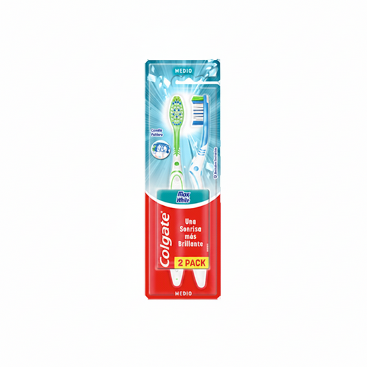 CEPILLO DENTAL MAX WHITE MEDIO 2PACK