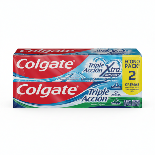 CREMA DENTAL TRIPLE ACCIÓN 2PACK 75ML