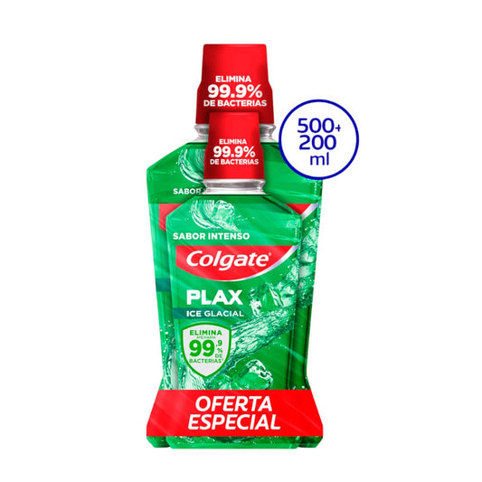 ENJUAGUE BUCAL PLAX ICE GLACIAL 500ML