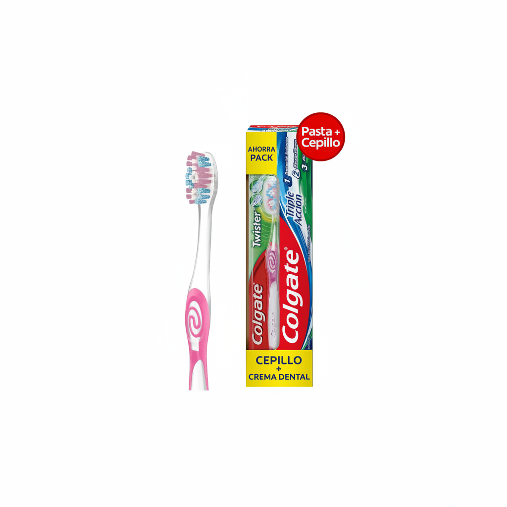 CREMA Y CEPILLO DENTAL TRIPLE ACCIÓN