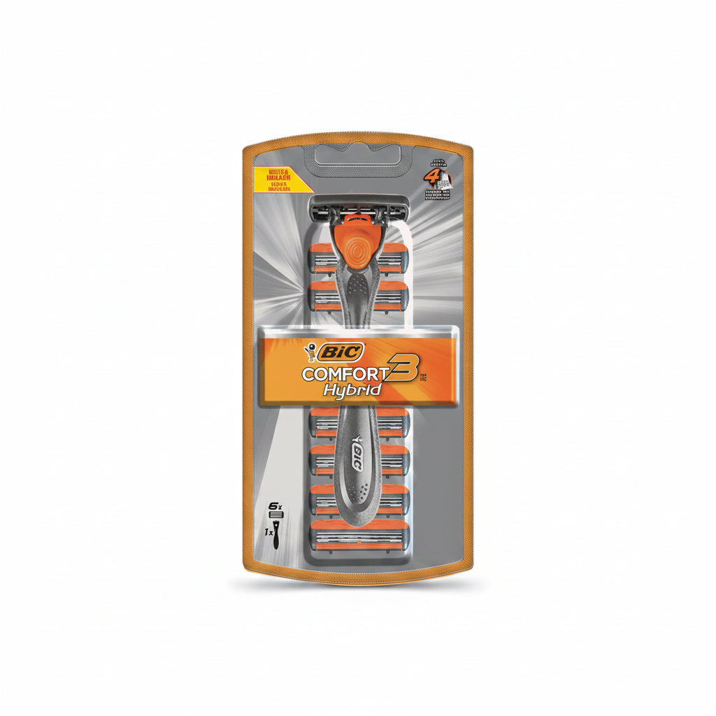 AFEITADORA CON 6 REPUESTO HYBRID BIC