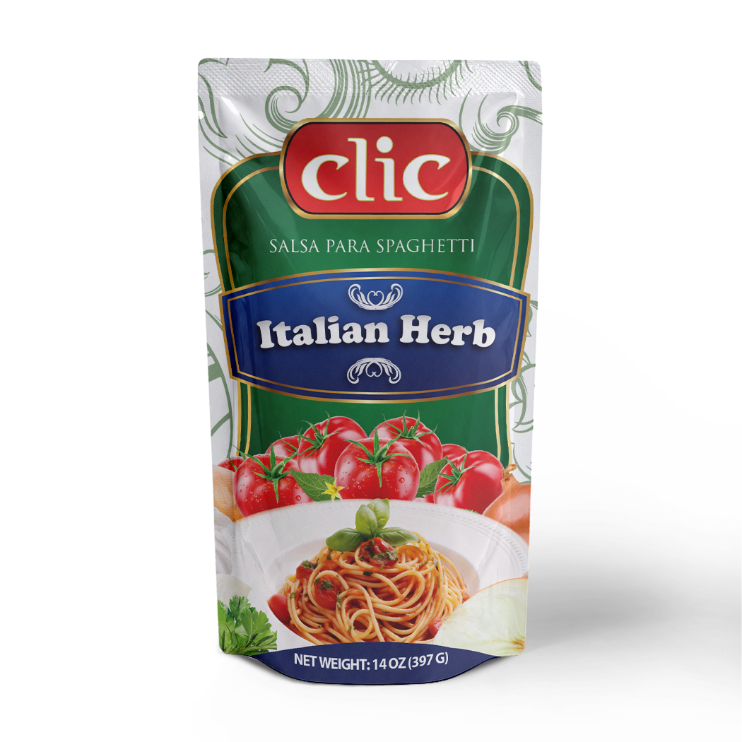 SALSA DE TOMATE ITALIAN HERB CLIC 14OZ