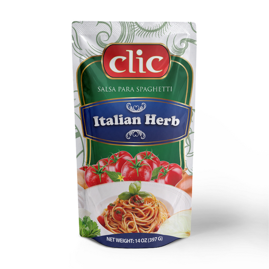SALSA DE TOMATE ITALIAN HERB CLIC 14OZ