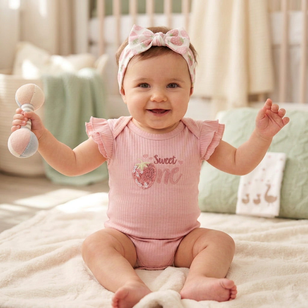 CONJUNTO DE BODY PARA BEBÉ NIÑA SET 3U