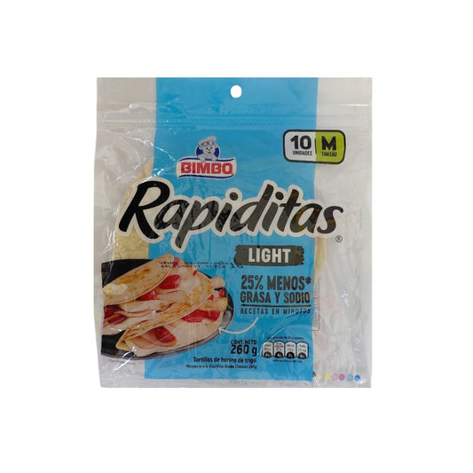 TORTILLA RAPIDITA BIMBO LIGHT 250GR 10U