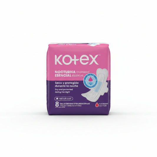 TOALLAS SANITARIAS NOCTURNA ESENCIAL KOTEX 20U