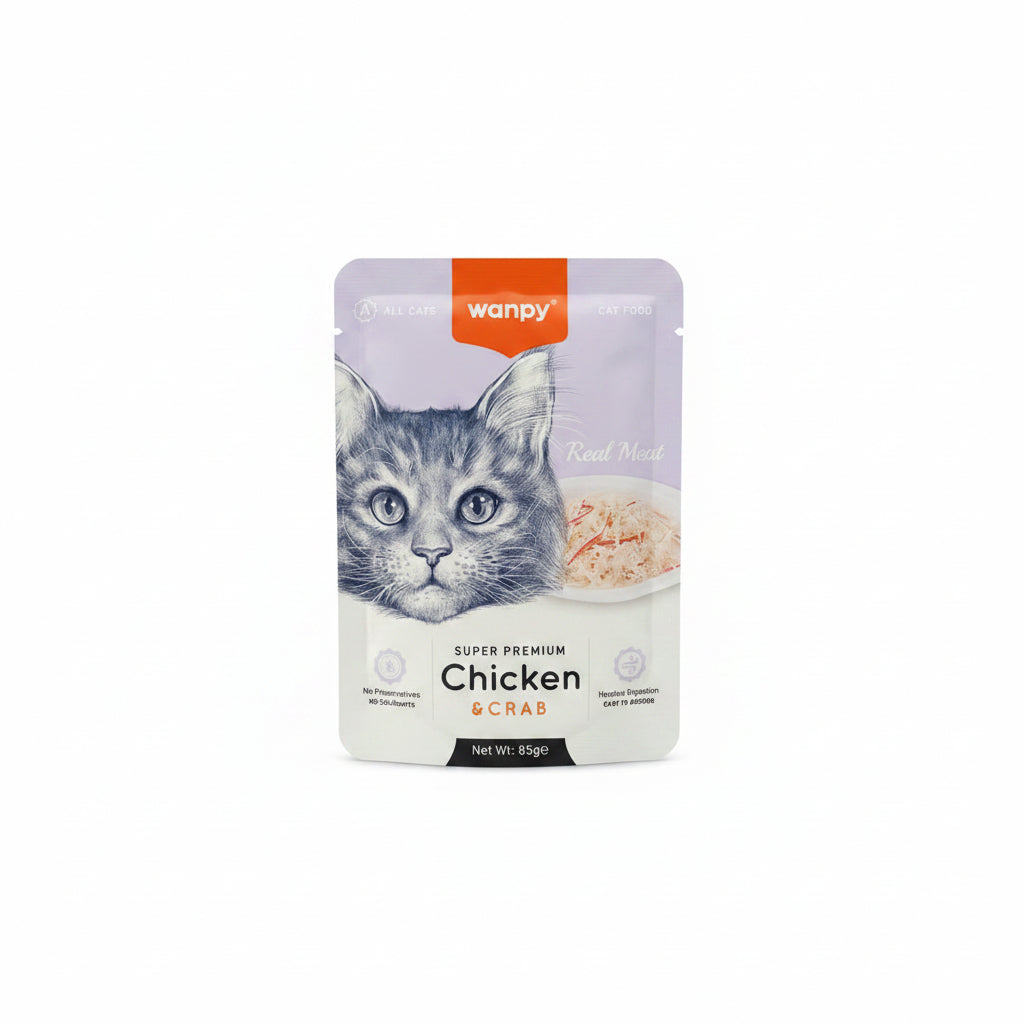 ALIMENTO PARA GATO POLLO Y CANGREJO PREMIUM