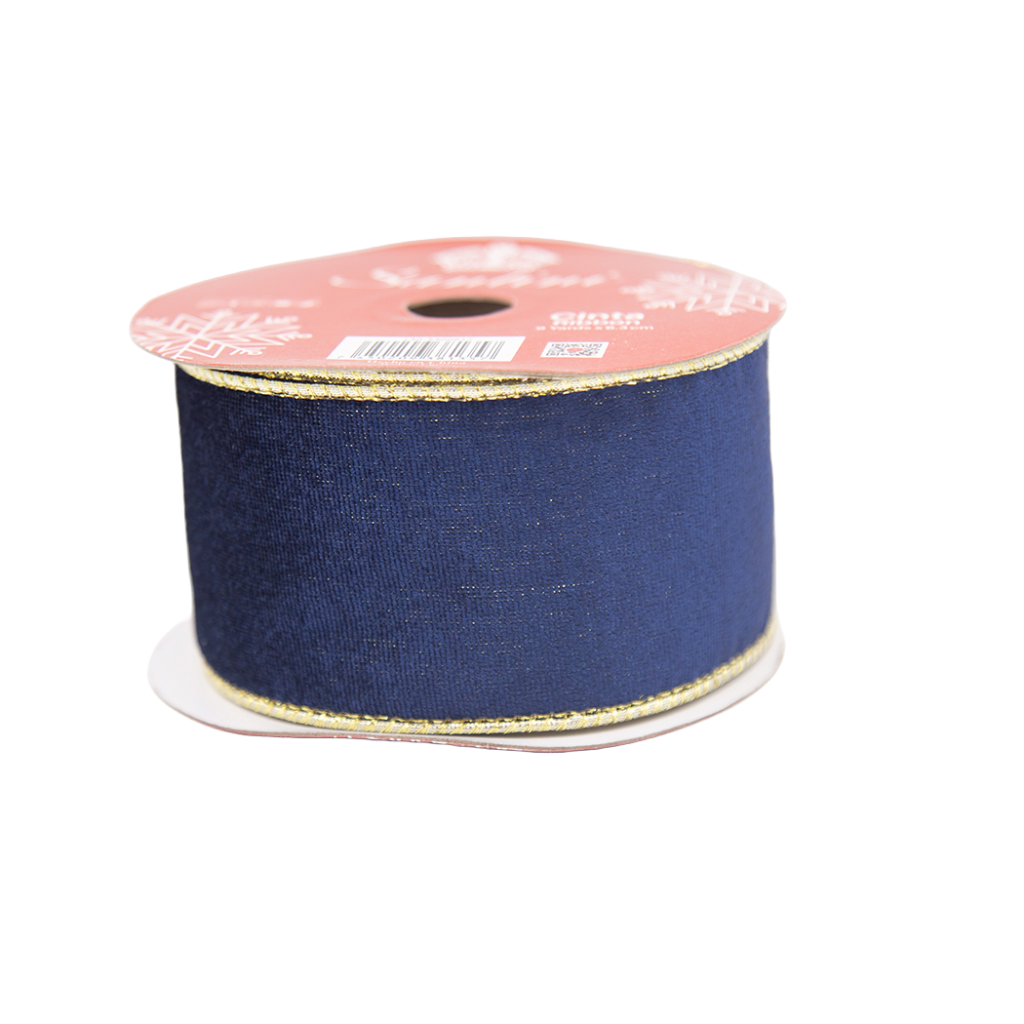 CINTA DECORATIVA AZUL 9YDS