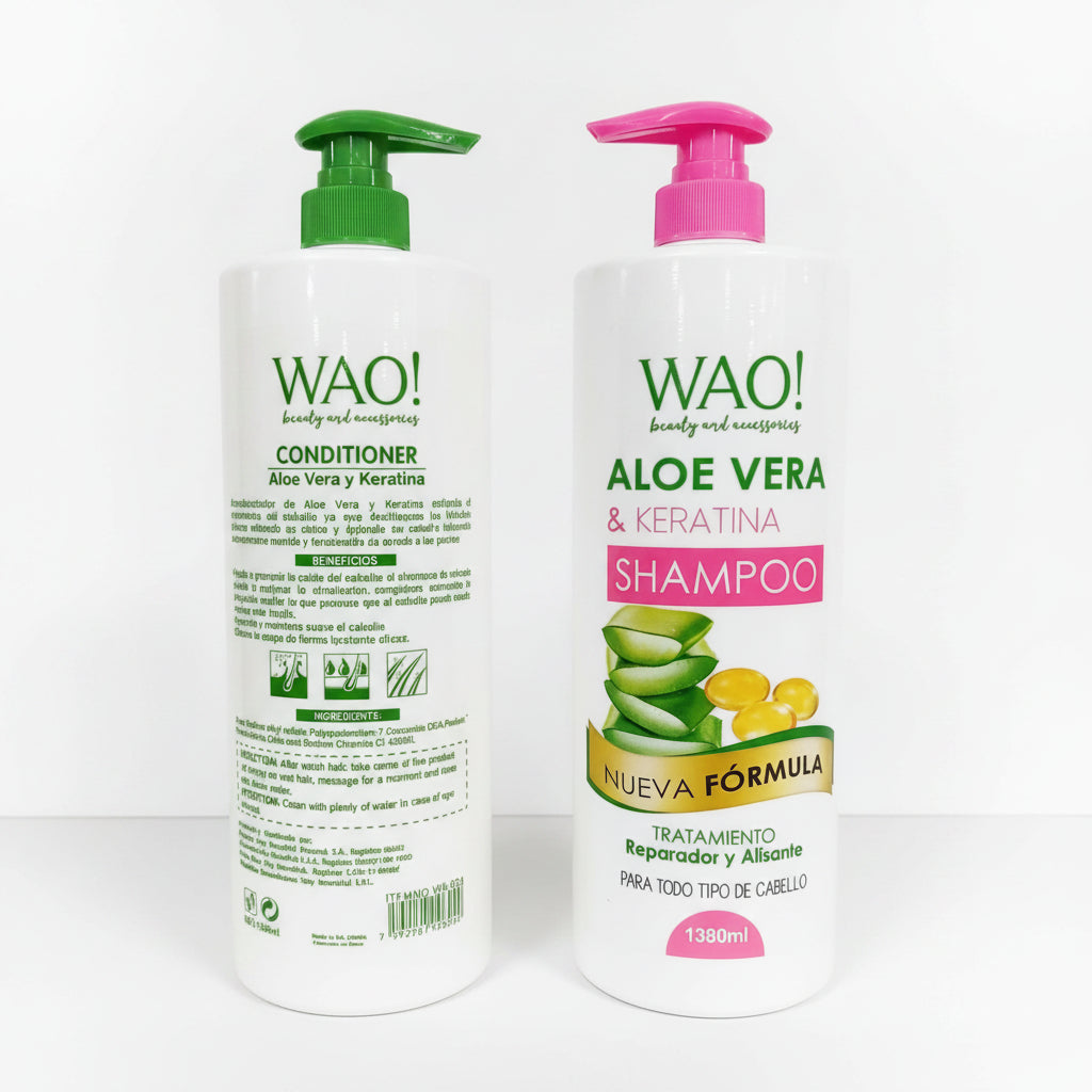 SHAMPOO ACONDICIONADOR KERATINA ALOE VERA 1380ML