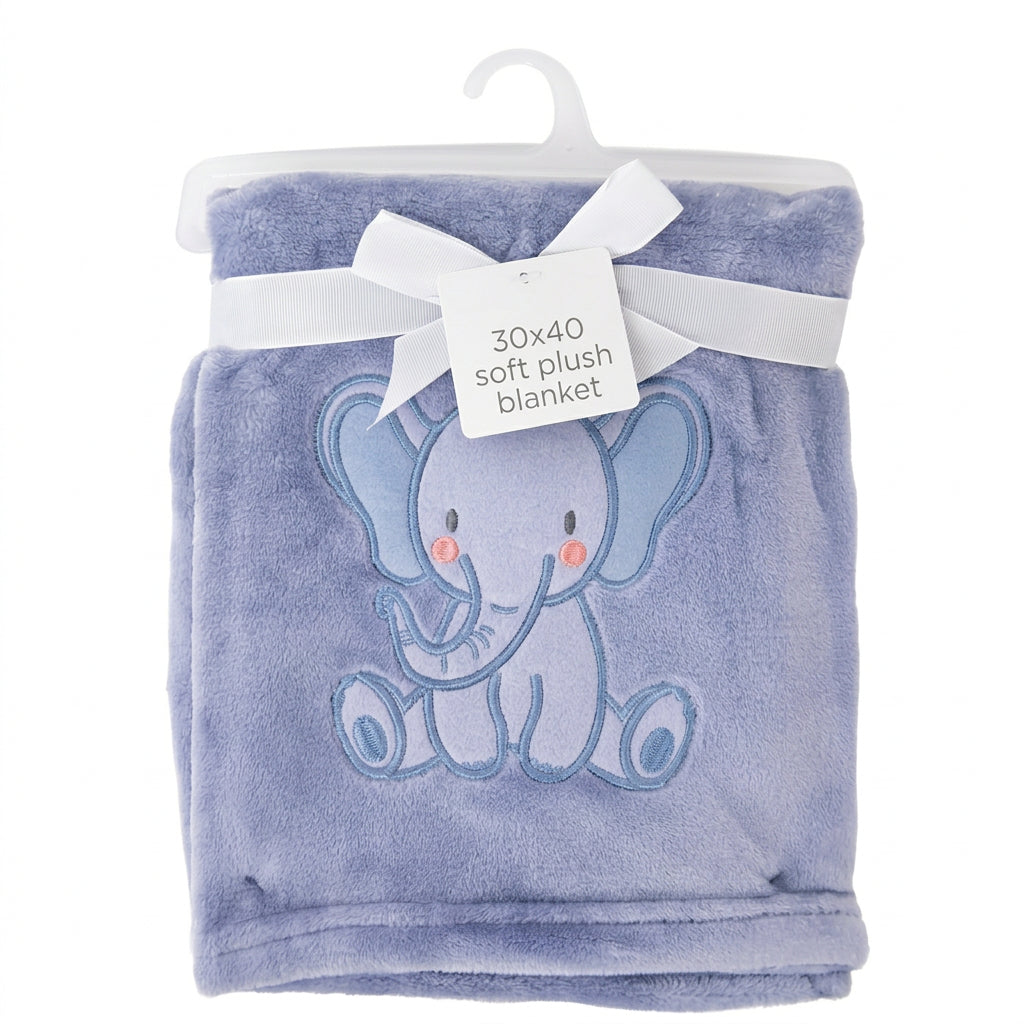 FRAZADA DE BEBE DISEÑO ELEFANTE