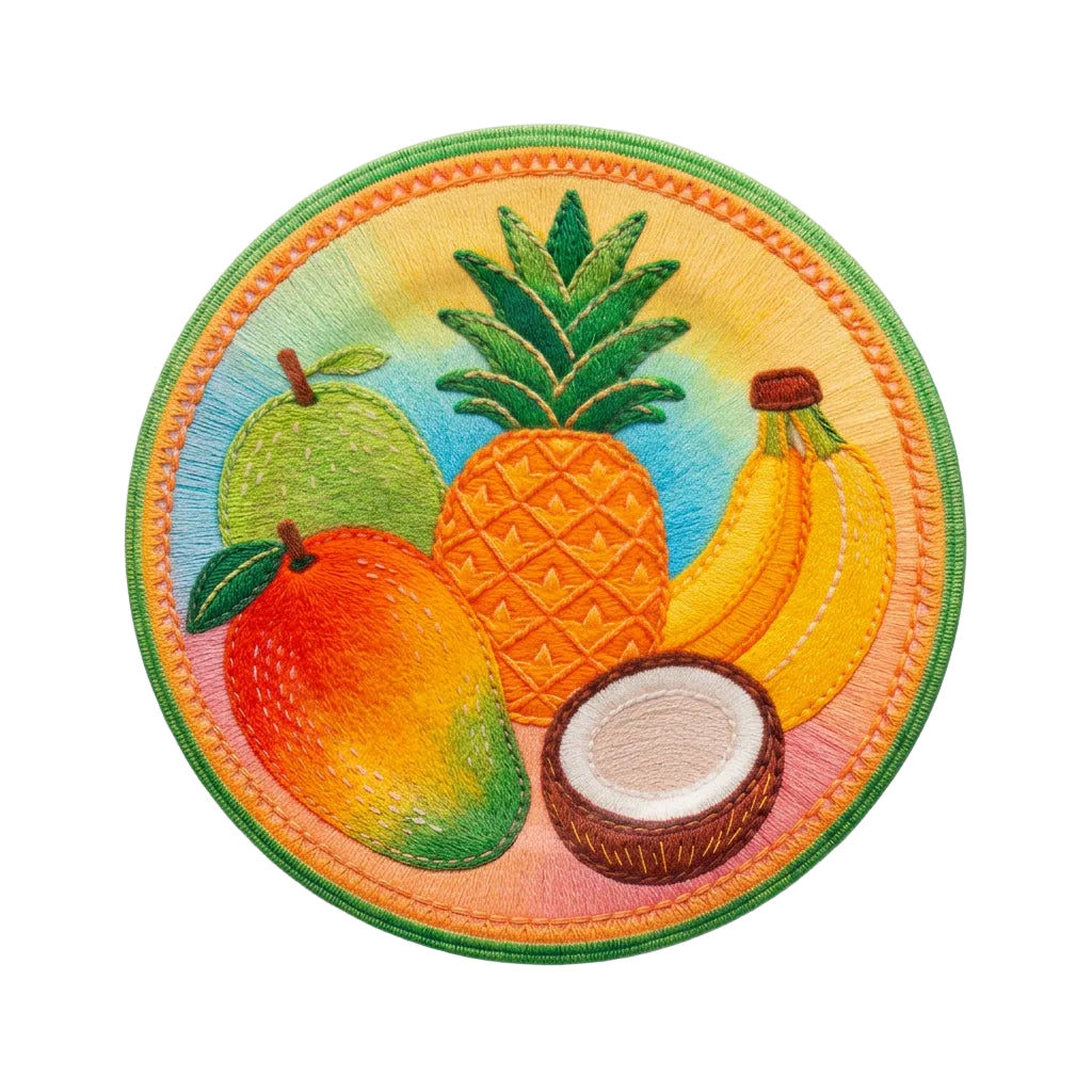 BANDEJA DECORATIVA CON DISEÑO FRUTAL