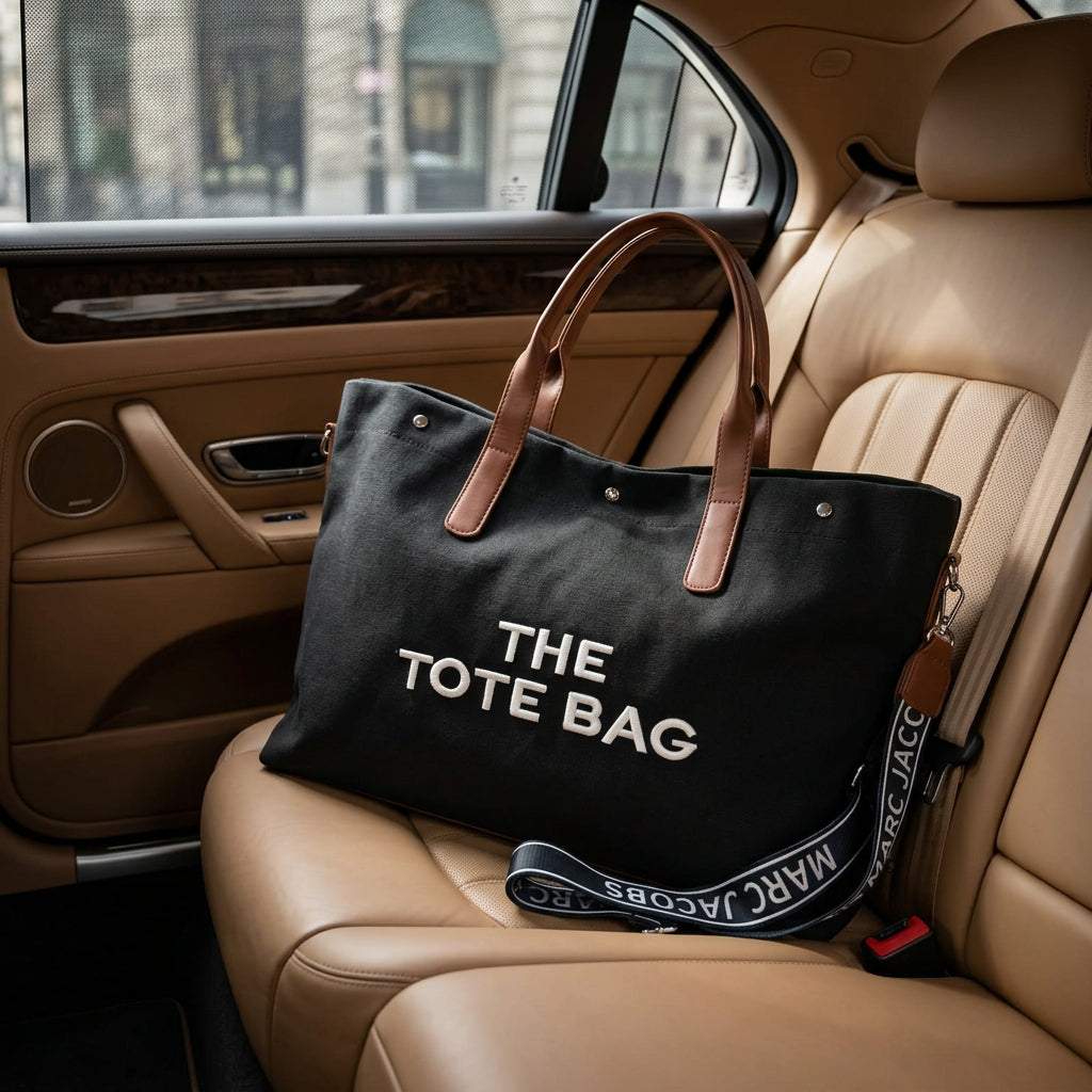 BOLSO DE VIAJE ESTILO TOTE DE LONA CON ASAS